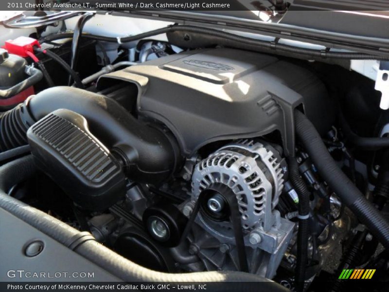 Summit White / Dark Cashmere/Light Cashmere 2011 Chevrolet Avalanche LT