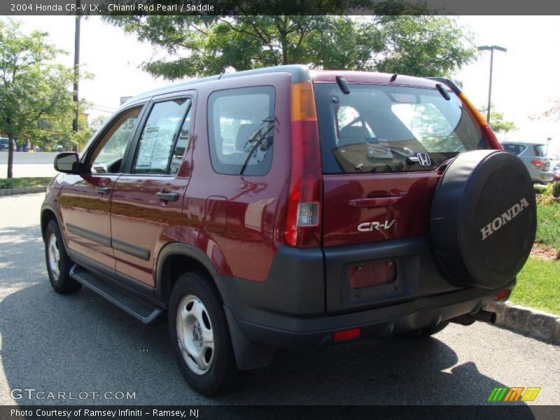 Chianti Red Pearl / Saddle 2004 Honda CR-V LX