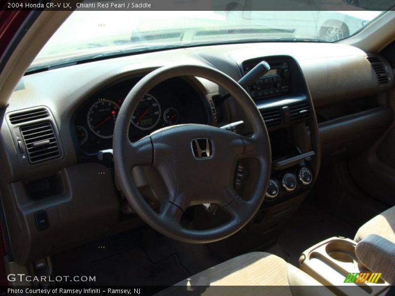 Chianti Red Pearl / Saddle 2004 Honda CR-V LX