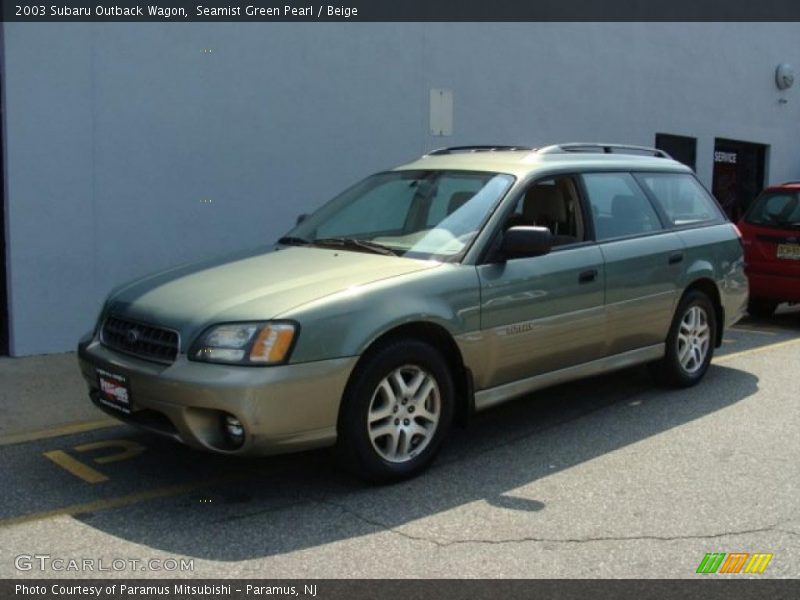 Seamist Green Pearl / Beige 2003 Subaru Outback Wagon
