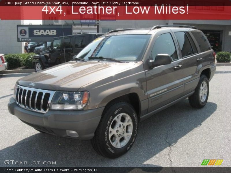 Woodland Brown Satin Glow / Sandstone 2002 Jeep Grand Cherokee Sport 4x4
