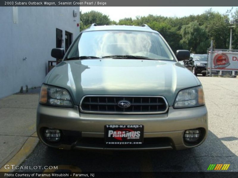 Seamist Green Pearl / Beige 2003 Subaru Outback Wagon