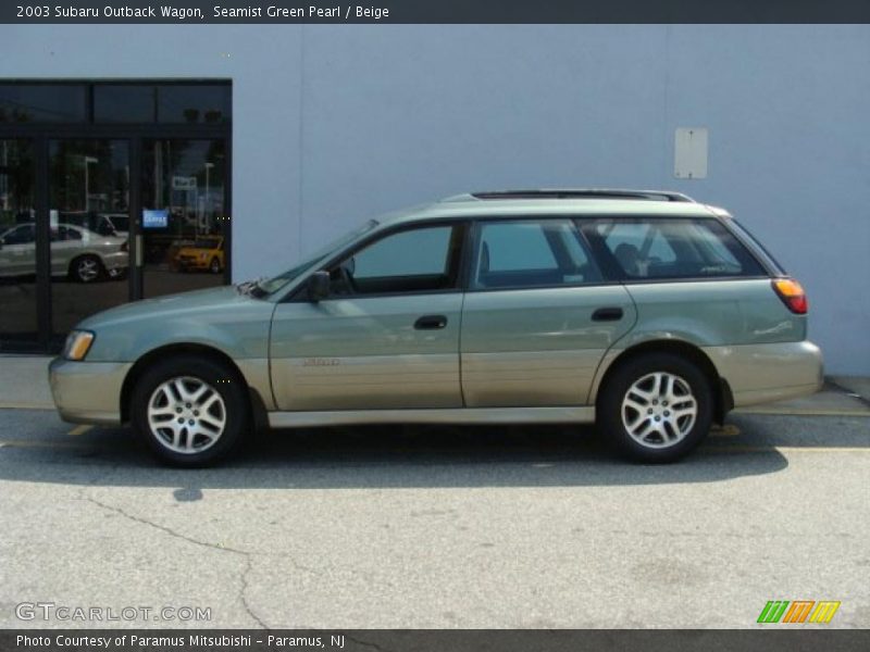 Seamist Green Pearl / Beige 2003 Subaru Outback Wagon