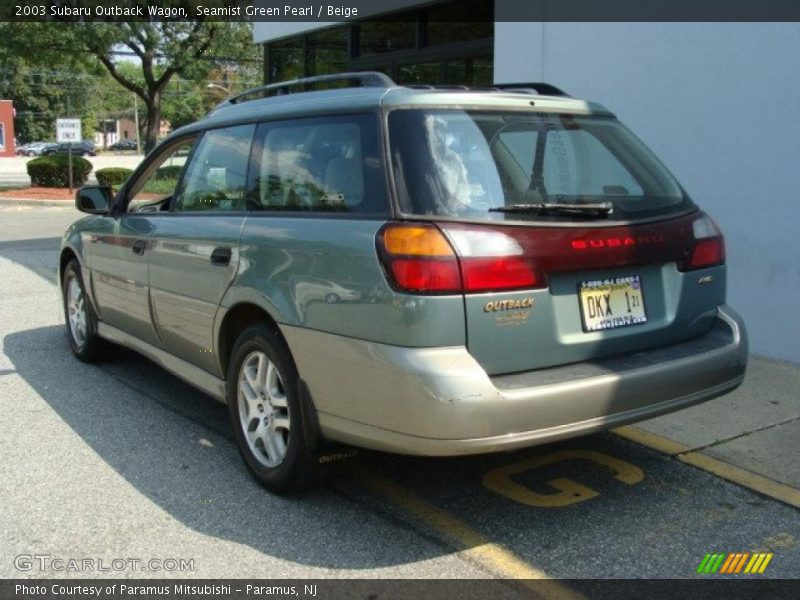 Seamist Green Pearl / Beige 2003 Subaru Outback Wagon