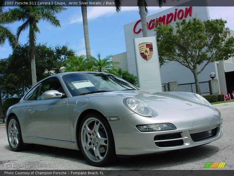 Arctic Silver Metallic / Black 2007 Porsche 911 Carrera S Coupe