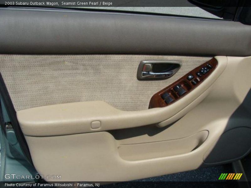 Seamist Green Pearl / Beige 2003 Subaru Outback Wagon