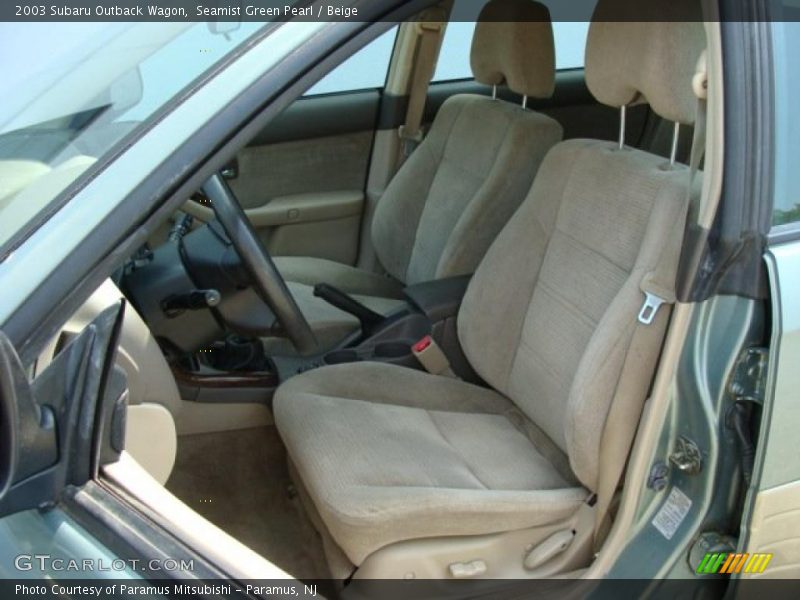 Seamist Green Pearl / Beige 2003 Subaru Outback Wagon