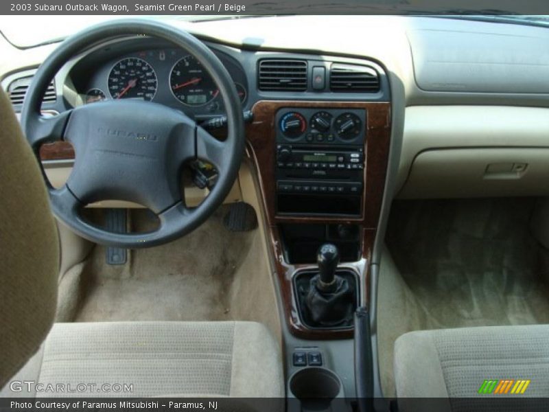 Seamist Green Pearl / Beige 2003 Subaru Outback Wagon