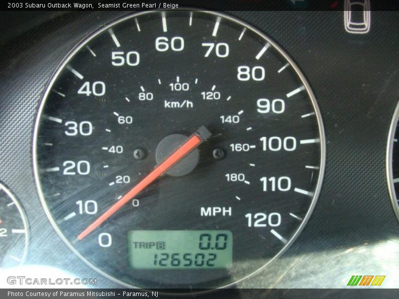 Seamist Green Pearl / Beige 2003 Subaru Outback Wagon