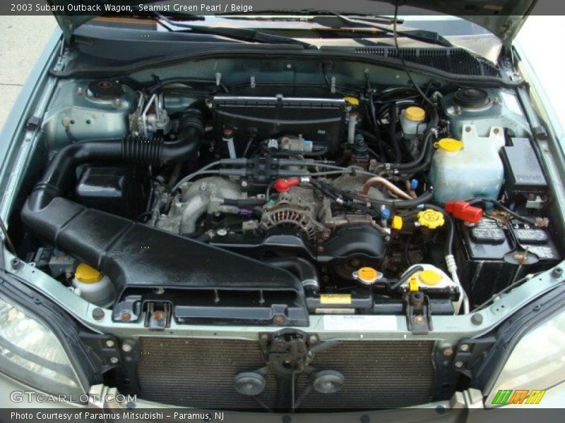 Seamist Green Pearl / Beige 2003 Subaru Outback Wagon