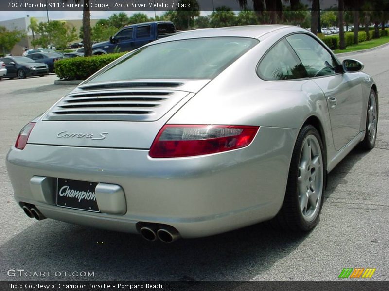 Arctic Silver Metallic / Black 2007 Porsche 911 Carrera S Coupe