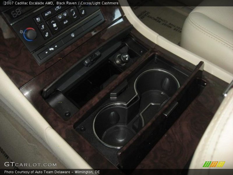 Black Raven / Cocoa/Light Cashmere 2007 Cadillac Escalade AWD