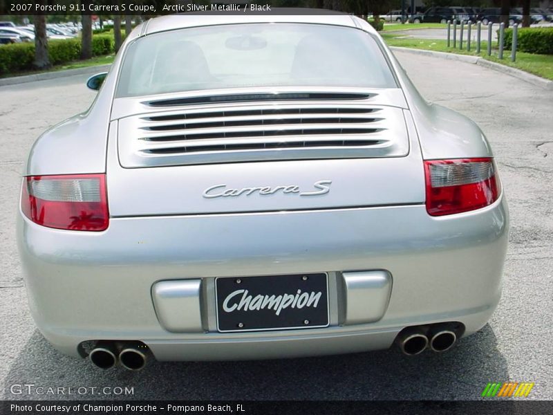 Arctic Silver Metallic / Black 2007 Porsche 911 Carrera S Coupe