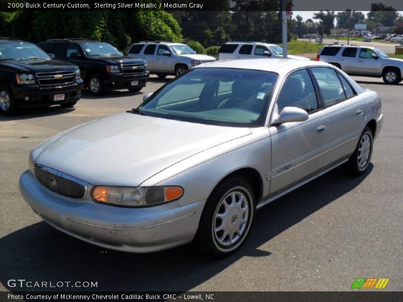 Sterling Silver Metallic / Medium Gray 2000 Buick Century Custom