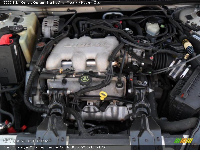 Sterling Silver Metallic / Medium Gray 2000 Buick Century Custom