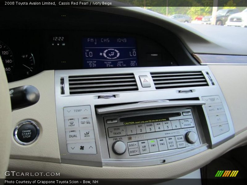 Cassis Red Pearl / Ivory Beige 2008 Toyota Avalon Limited