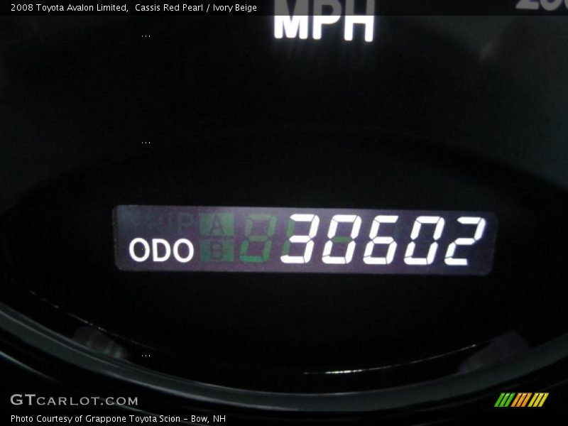 Cassis Red Pearl / Ivory Beige 2008 Toyota Avalon Limited
