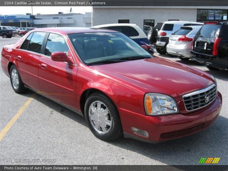 Crimson Red Pearl / Cashmere 2004 Cadillac DeVille Sedan