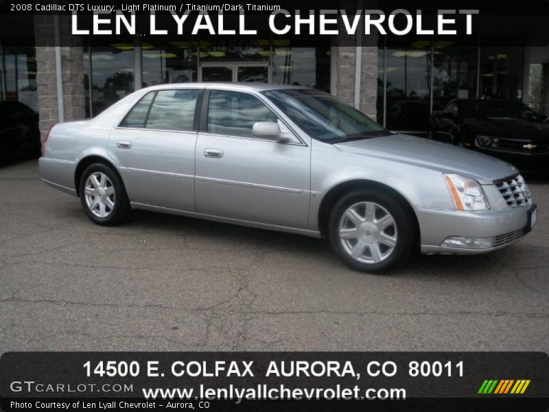 Light Platinum / Titanium/Dark Titanium 2008 Cadillac DTS Luxury