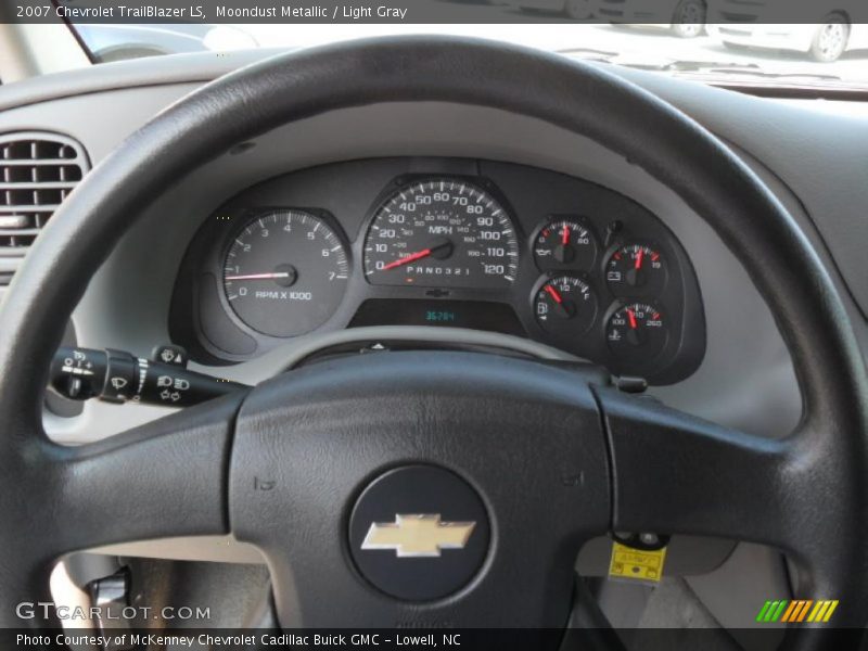 Moondust Metallic / Light Gray 2007 Chevrolet TrailBlazer LS