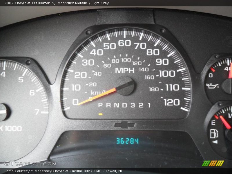 Moondust Metallic / Light Gray 2007 Chevrolet TrailBlazer LS