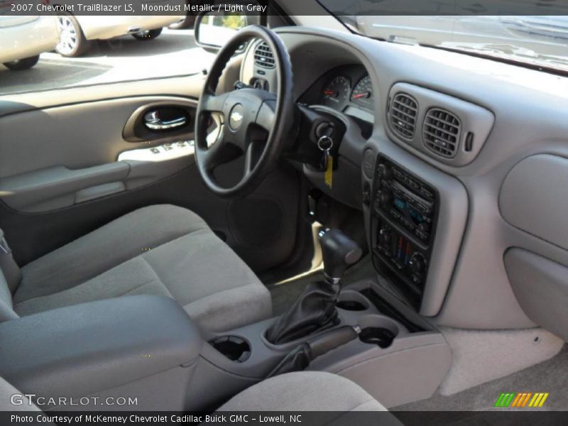 Moondust Metallic / Light Gray 2007 Chevrolet TrailBlazer LS