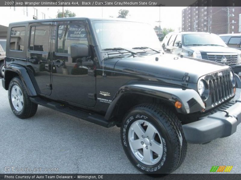 Black / Dark Slate Gray/Medium Slate Gray 2007 Jeep Wrangler Unlimited Sahara 4x4