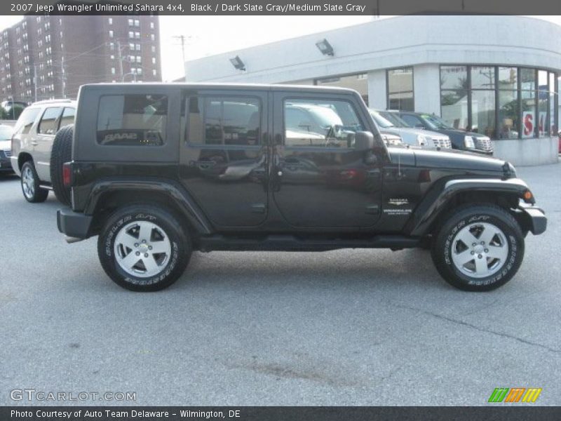 Black / Dark Slate Gray/Medium Slate Gray 2007 Jeep Wrangler Unlimited Sahara 4x4