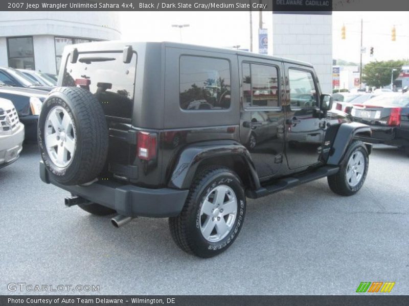 Black / Dark Slate Gray/Medium Slate Gray 2007 Jeep Wrangler Unlimited Sahara 4x4