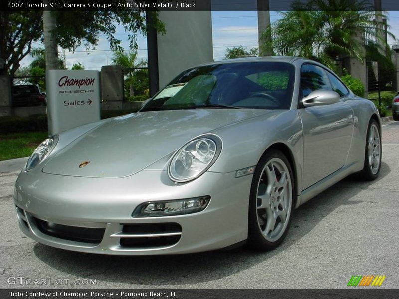 Arctic Silver Metallic / Black 2007 Porsche 911 Carrera S Coupe