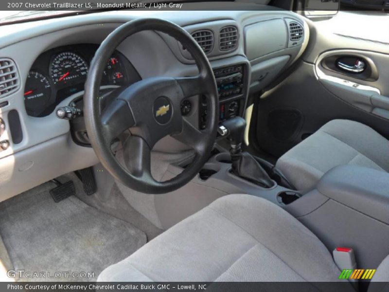 Moondust Metallic / Light Gray 2007 Chevrolet TrailBlazer LS