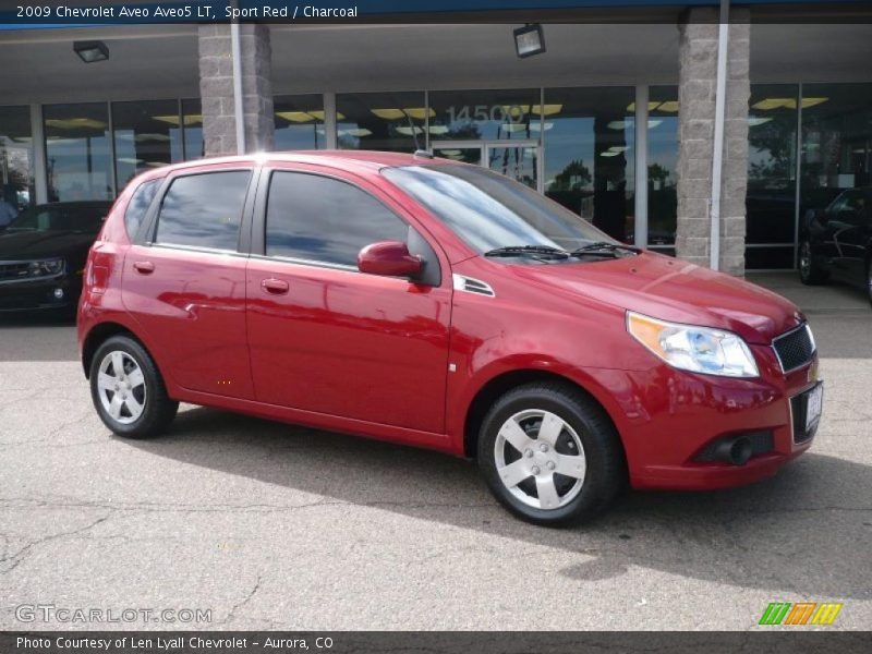 Sport Red / Charcoal 2009 Chevrolet Aveo Aveo5 LT
