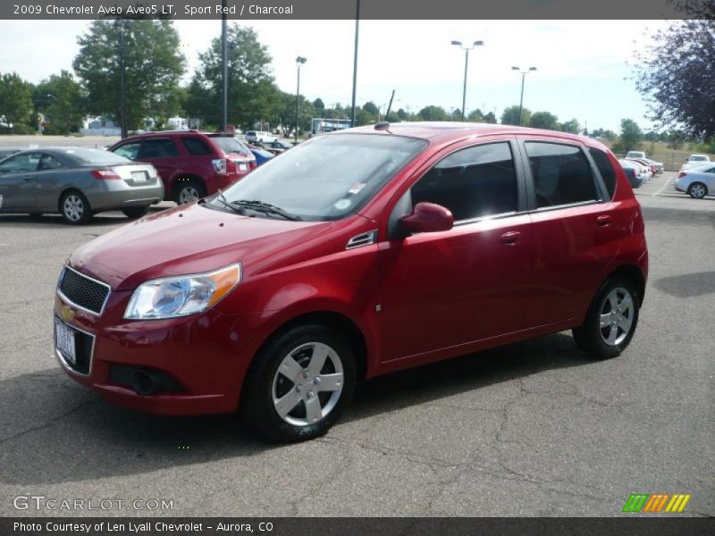 Sport Red / Charcoal 2009 Chevrolet Aveo Aveo5 LT