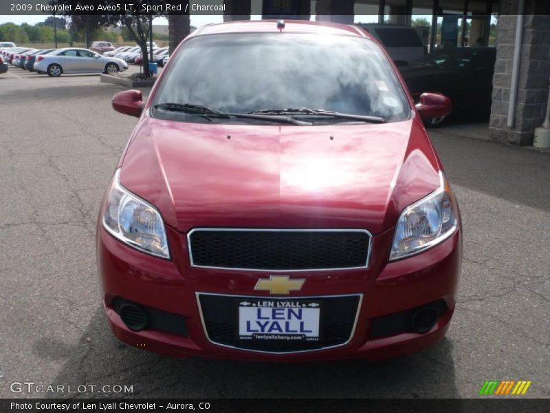 Sport Red / Charcoal 2009 Chevrolet Aveo Aveo5 LT