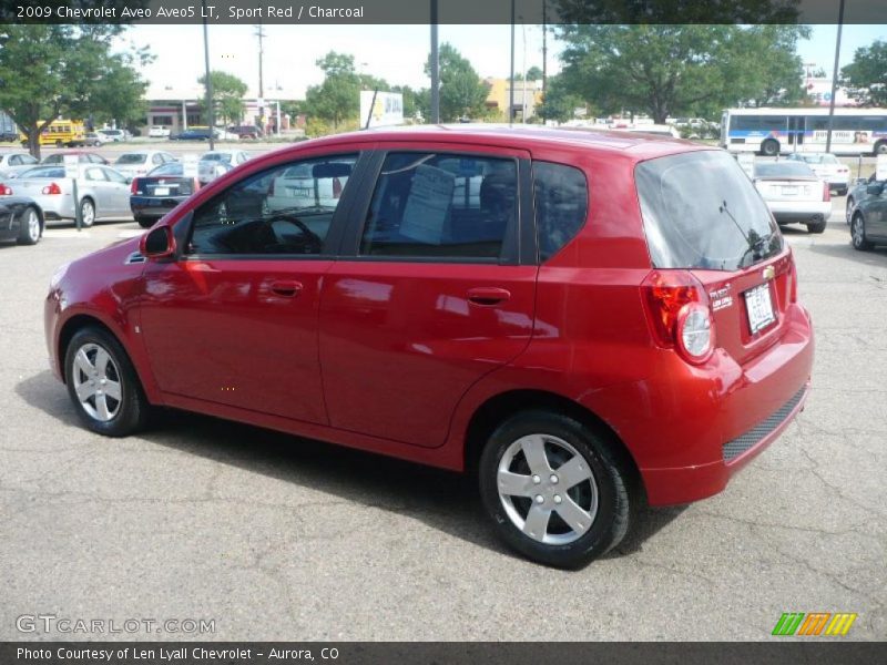 Sport Red / Charcoal 2009 Chevrolet Aveo Aveo5 LT