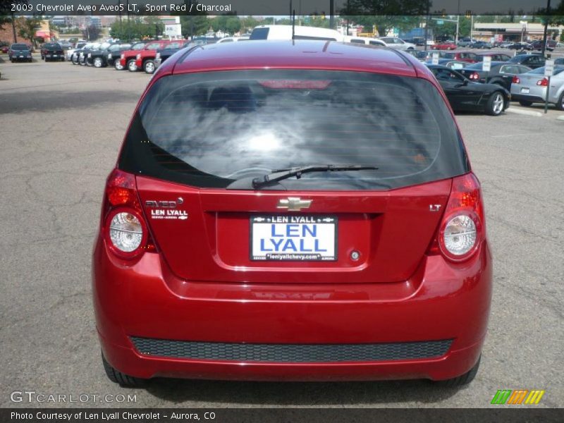 Sport Red / Charcoal 2009 Chevrolet Aveo Aveo5 LT