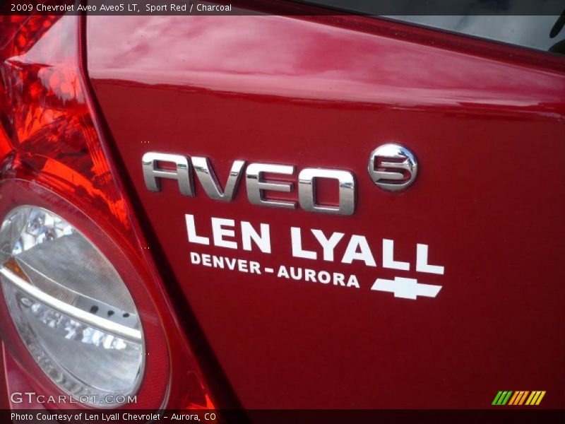 Sport Red / Charcoal 2009 Chevrolet Aveo Aveo5 LT