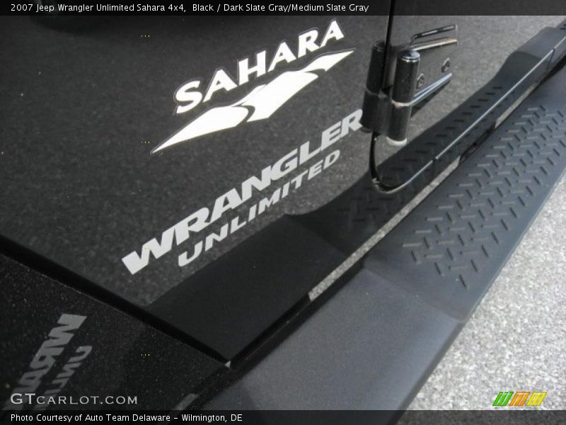 Black / Dark Slate Gray/Medium Slate Gray 2007 Jeep Wrangler Unlimited Sahara 4x4