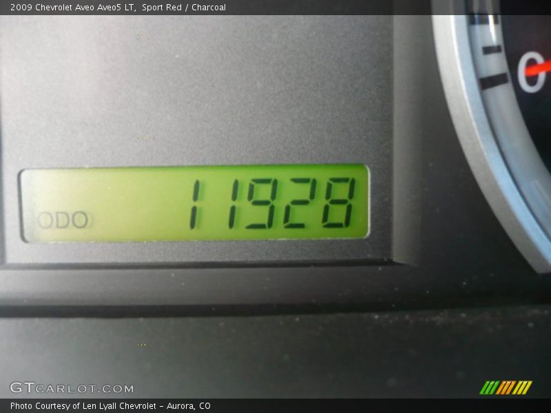 Sport Red / Charcoal 2009 Chevrolet Aveo Aveo5 LT