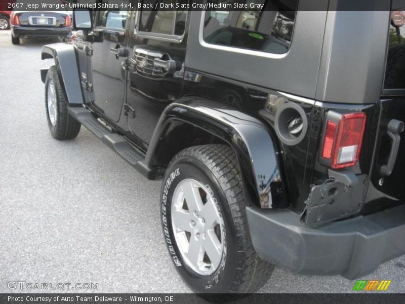 Black / Dark Slate Gray/Medium Slate Gray 2007 Jeep Wrangler Unlimited Sahara 4x4