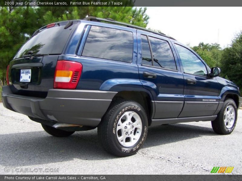 Patriot Blue Pearlcoat / Taupe 2000 Jeep Grand Cherokee Laredo