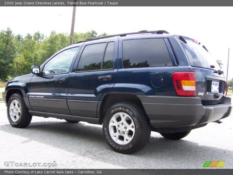 Patriot Blue Pearlcoat / Taupe 2000 Jeep Grand Cherokee Laredo