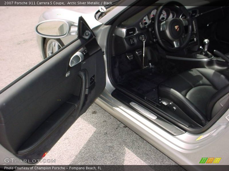 Arctic Silver Metallic / Black 2007 Porsche 911 Carrera S Coupe
