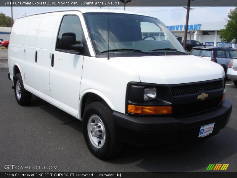 Summit White / Neutral 2010 Chevrolet Express 2500 Moving Van