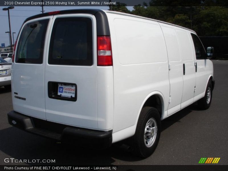 Summit White / Neutral 2010 Chevrolet Express 2500 Moving Van