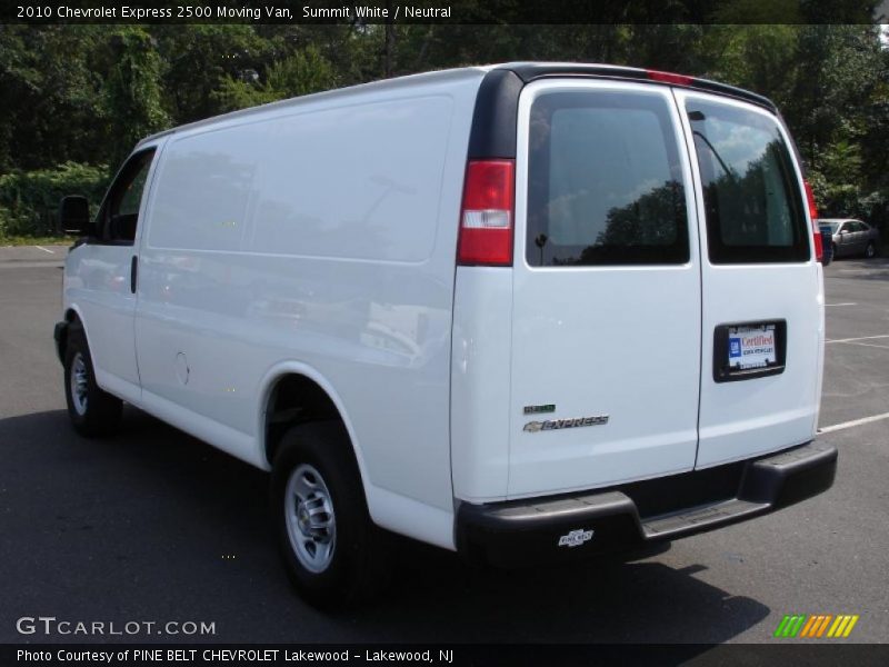 Summit White / Neutral 2010 Chevrolet Express 2500 Moving Van