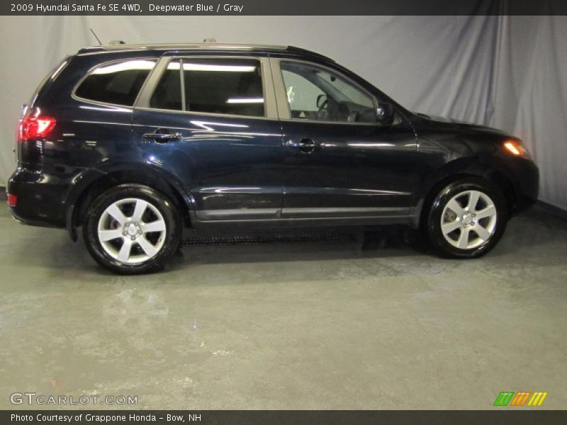 Deepwater Blue / Gray 2009 Hyundai Santa Fe SE 4WD