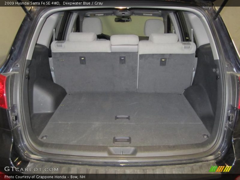 Deepwater Blue / Gray 2009 Hyundai Santa Fe SE 4WD
