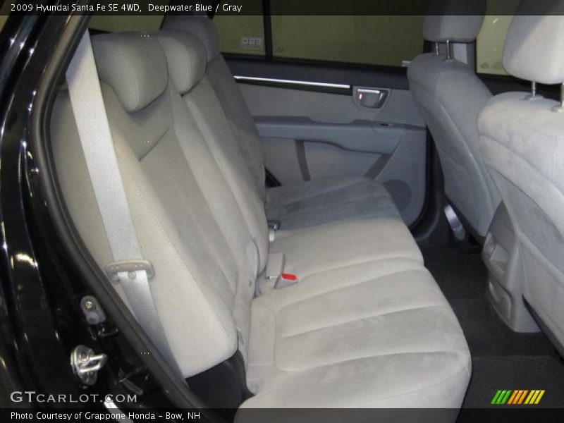 Deepwater Blue / Gray 2009 Hyundai Santa Fe SE 4WD