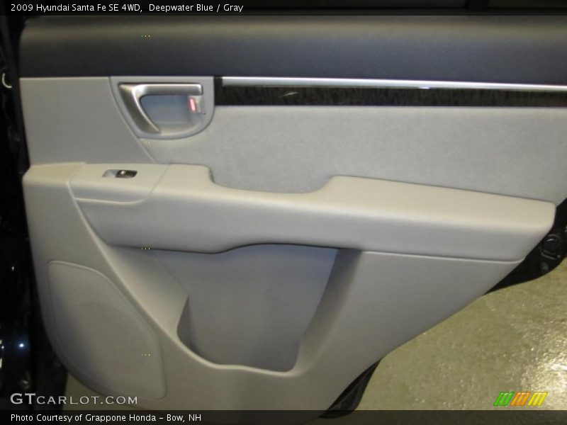 Deepwater Blue / Gray 2009 Hyundai Santa Fe SE 4WD